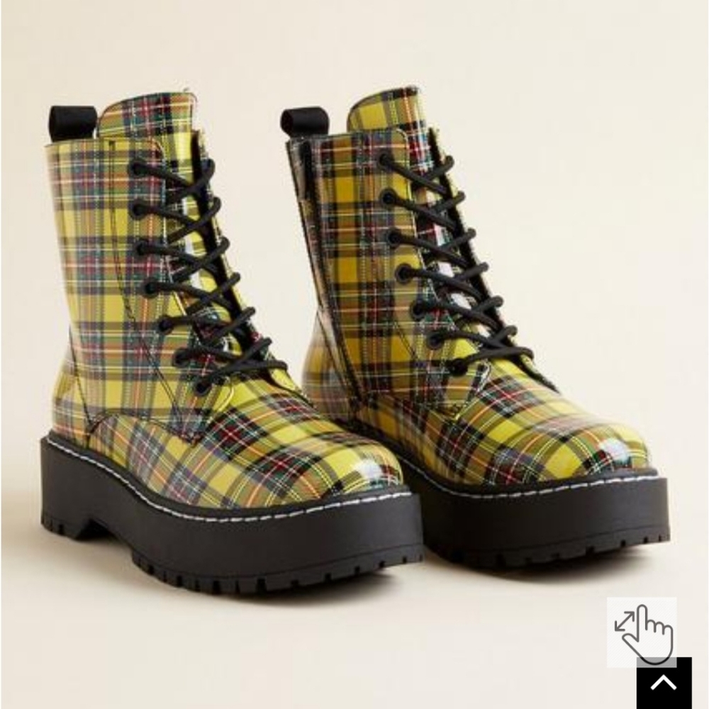 Betsey Johnson Plaid Boots exclusively for Torrid